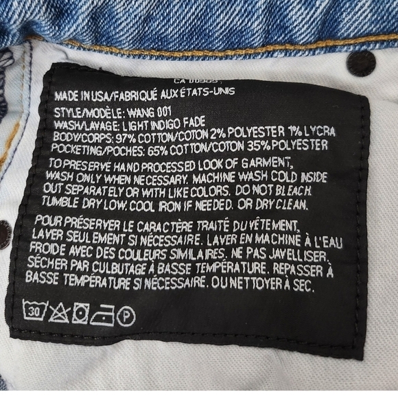 Denim x Alexander Wang Jeans Womens 25 Skinny‎ Indigo Light Blue Slim Fit - Picture 6 of 11